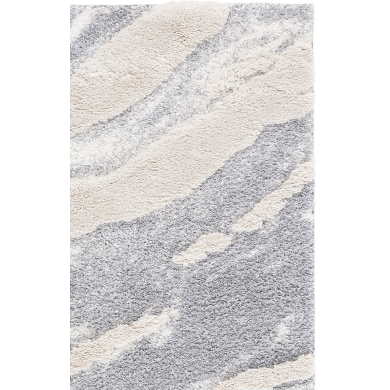 Hi-Lo Shag Performance Abstract Rug, Runner 2'2" x 8'