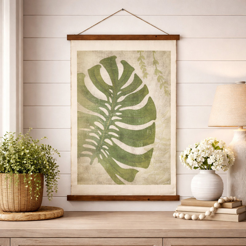 Leaf Scroll Tapestry