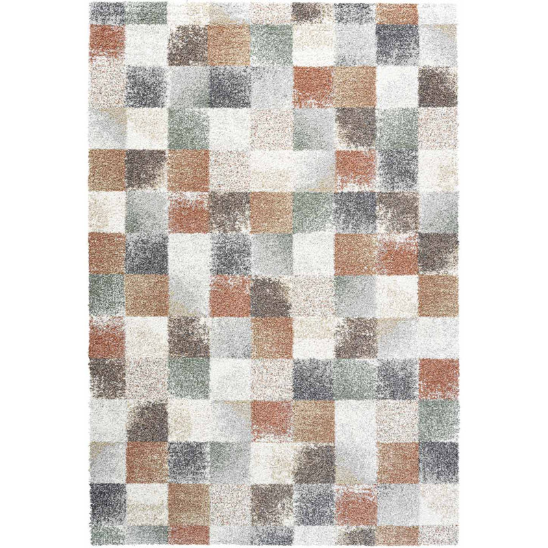 Mehari Geometric Area Rug, Rectangle 67cm x 140cm