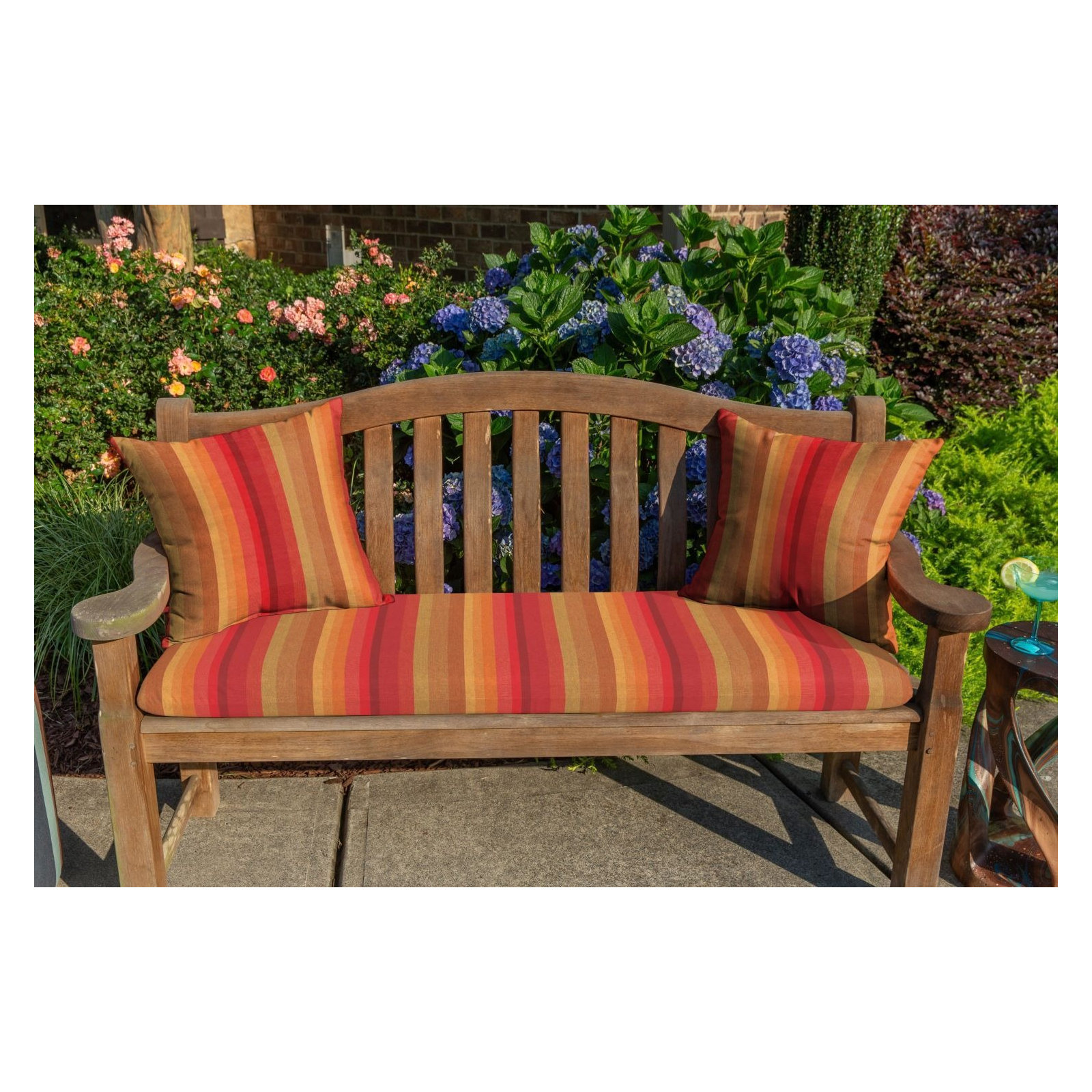  Outdoor Square Pillow Cover & Insert, 18"H x 18"W, Astoria Sunset Sunbrella®