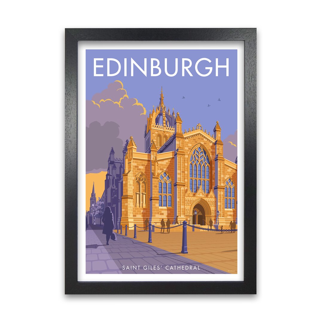 Gerahmtes Poster Scotland Edinburgh von Stephen Millership