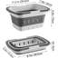 Serviteur de douche pliable et pliable - Organisateur de bain en plastique pliable pour les dortoirs, les voyages et la maison