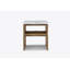 Table de bout, table de chevet avec tablette de rangement, table d'appoint pour le salon-777542331