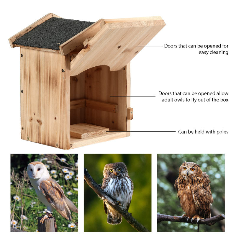 Owl House Prebuilt Owl Box For Outside Screech Owl House