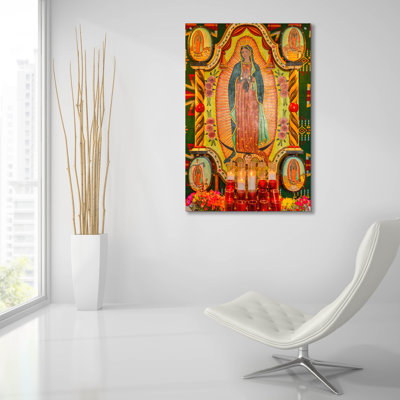 Bungalow Rose 'Ysleta Madonna' by Mark A Paulda, Acrylic Glass Wall Art, 24"x36"