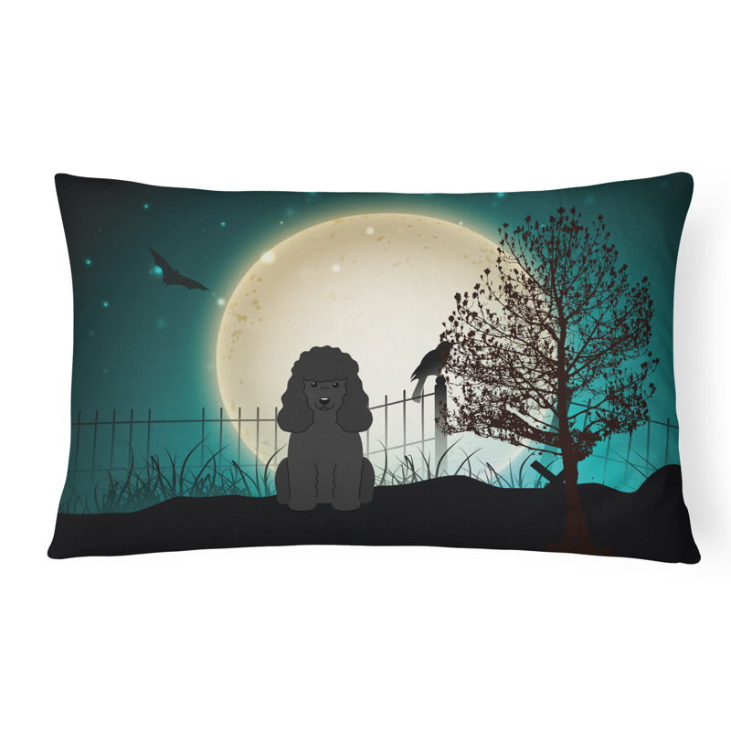 Coussin lombaire intérieur / extérieur Halloween, Noir