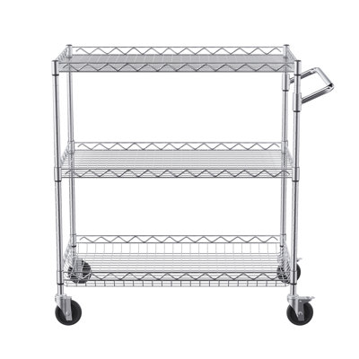 3-Tier  Rolling  Utility Cart