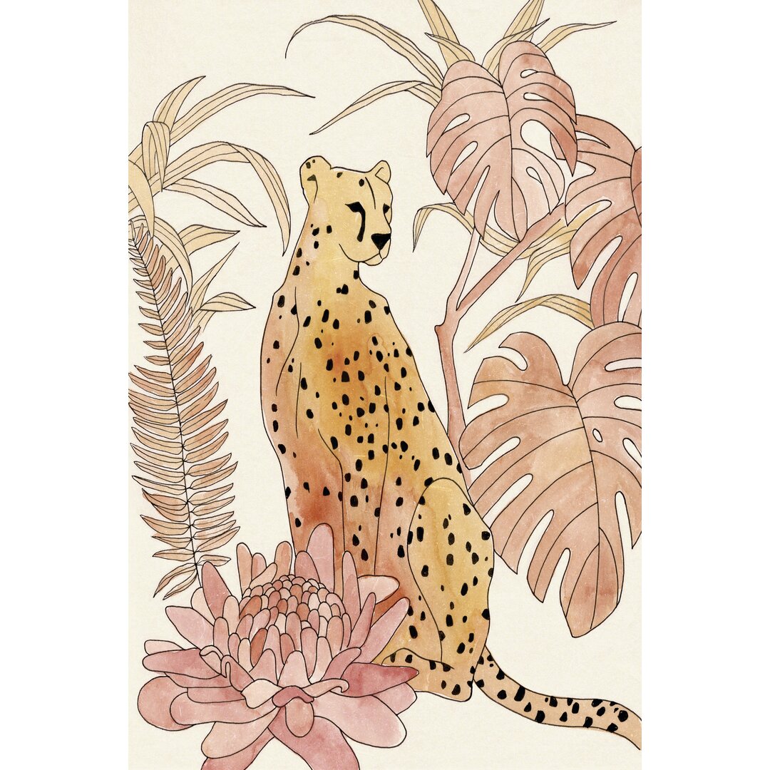 Leinwandbild Blush Cheetah III von Annie Warren