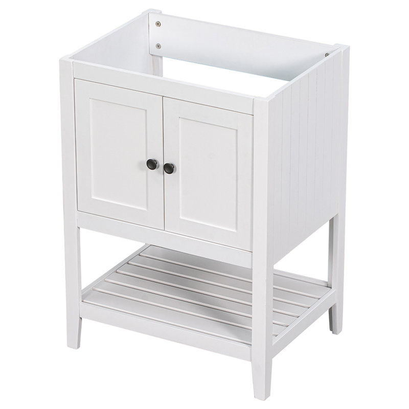 Meuble-lavabo simple 23,71 po Bearick, Blanc