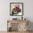 Abstract Motorcycle Canvas - Red Contemporary Living Room Decor