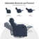 Caleya Modern Ergonomic Swivel Rocker Manual Recliner