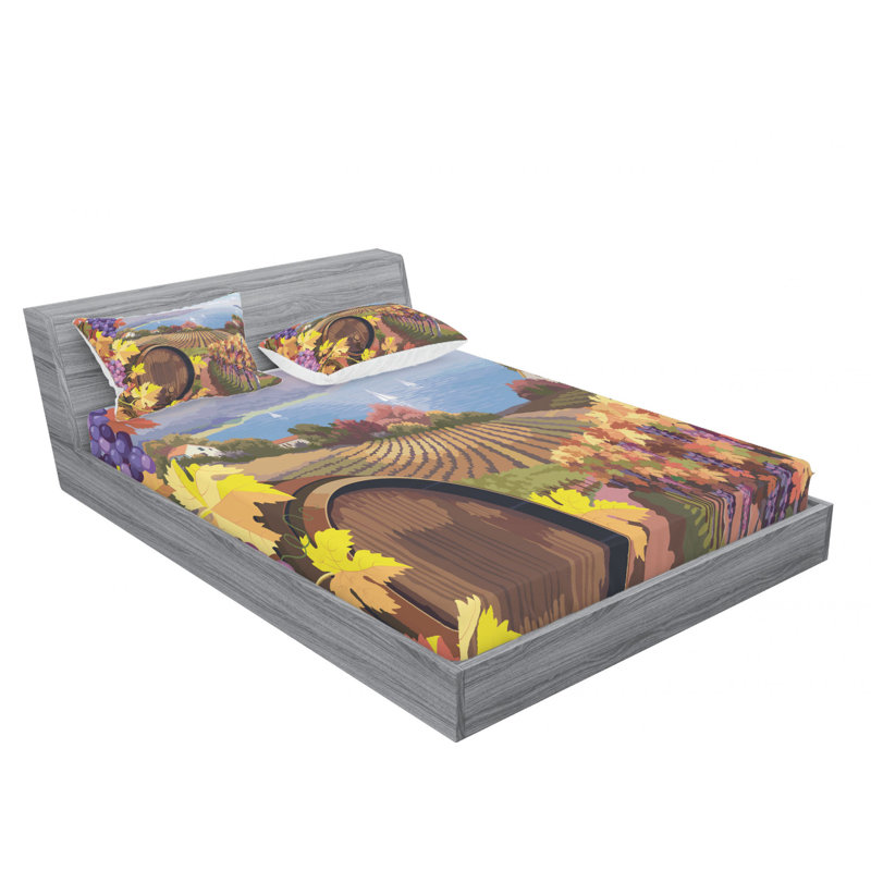 Microfiber Sheet Set, Full Sheet Set with Fitted Sheet