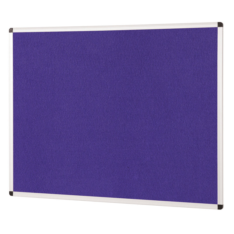 Wall Mounted Bulletin Board, 60 cm H x 90 cm W x 1.2 cm D, Purple