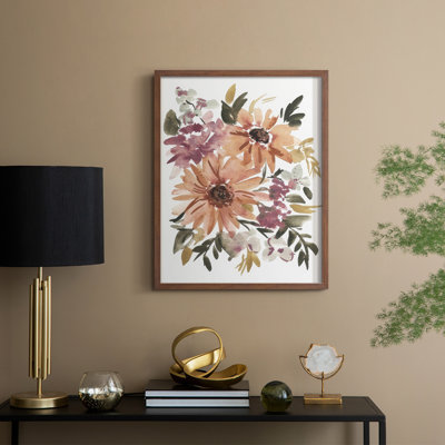 Spring Fling Bouquet VI Framed Print - Solid Wood