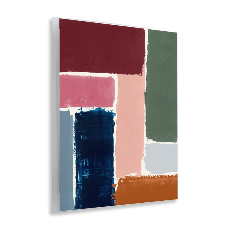 Rectangular Shapes Pattern Wall Plaque Art by Victoria Barnes