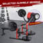 Machine de pressage de banc réglable à plat, support pour banc de musculation avec accoudoirs indépendants