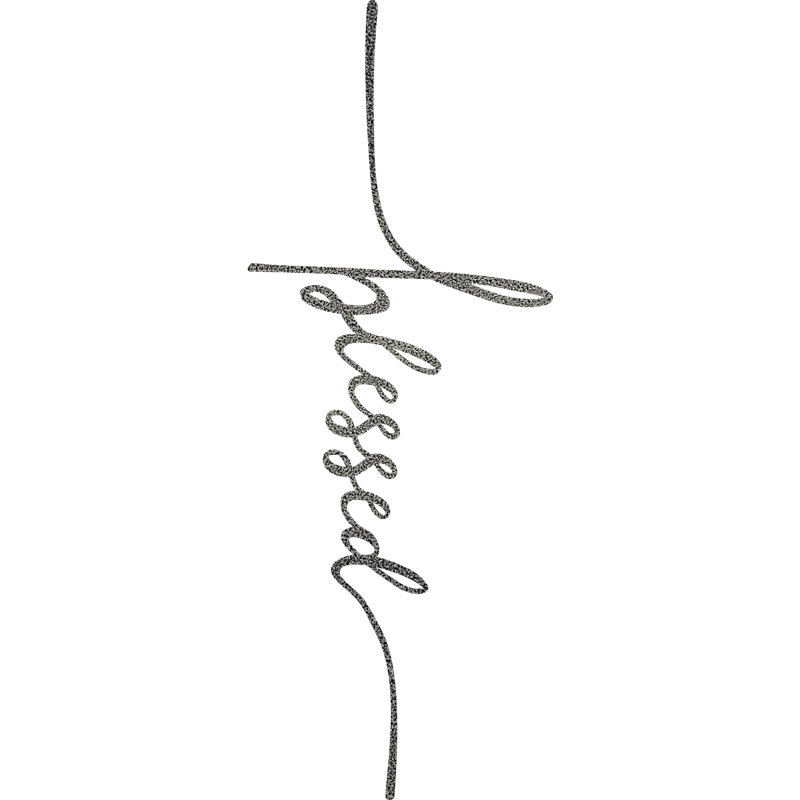 Blessed Cross Wall Décor, 23" H x 11" W x 0.06" D, Silver