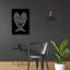 «Heart Wings On Black» par Rachel Caldwell, art mural en verre acrylique-469216412