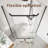 Frameless Corner Shower Door, 34.75 in. x 72 in Pivot Shower Enclosure with Adjustable Width, Neo-Angle Corner Shower Enclosure with 1/4" Clear Tempered Glass, Matte Black, Base Not Included-100824389