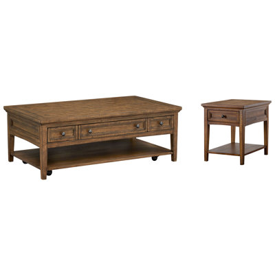 Sarenac Rectangular Cocktail Table With End Table