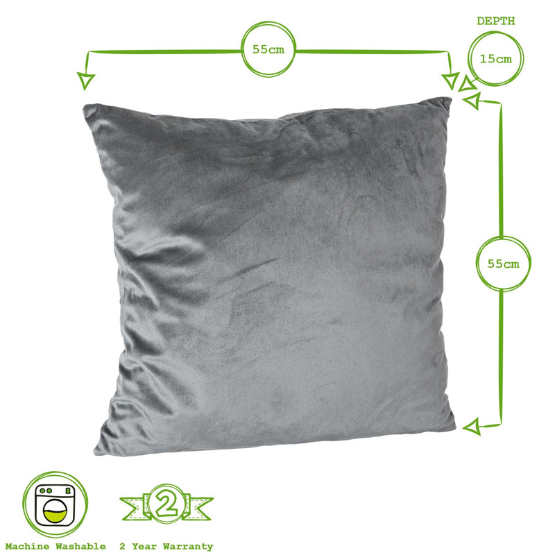 Square Scatter Cushion with Filling, Pink