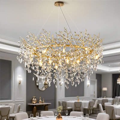 Lustre en cristal 47 po