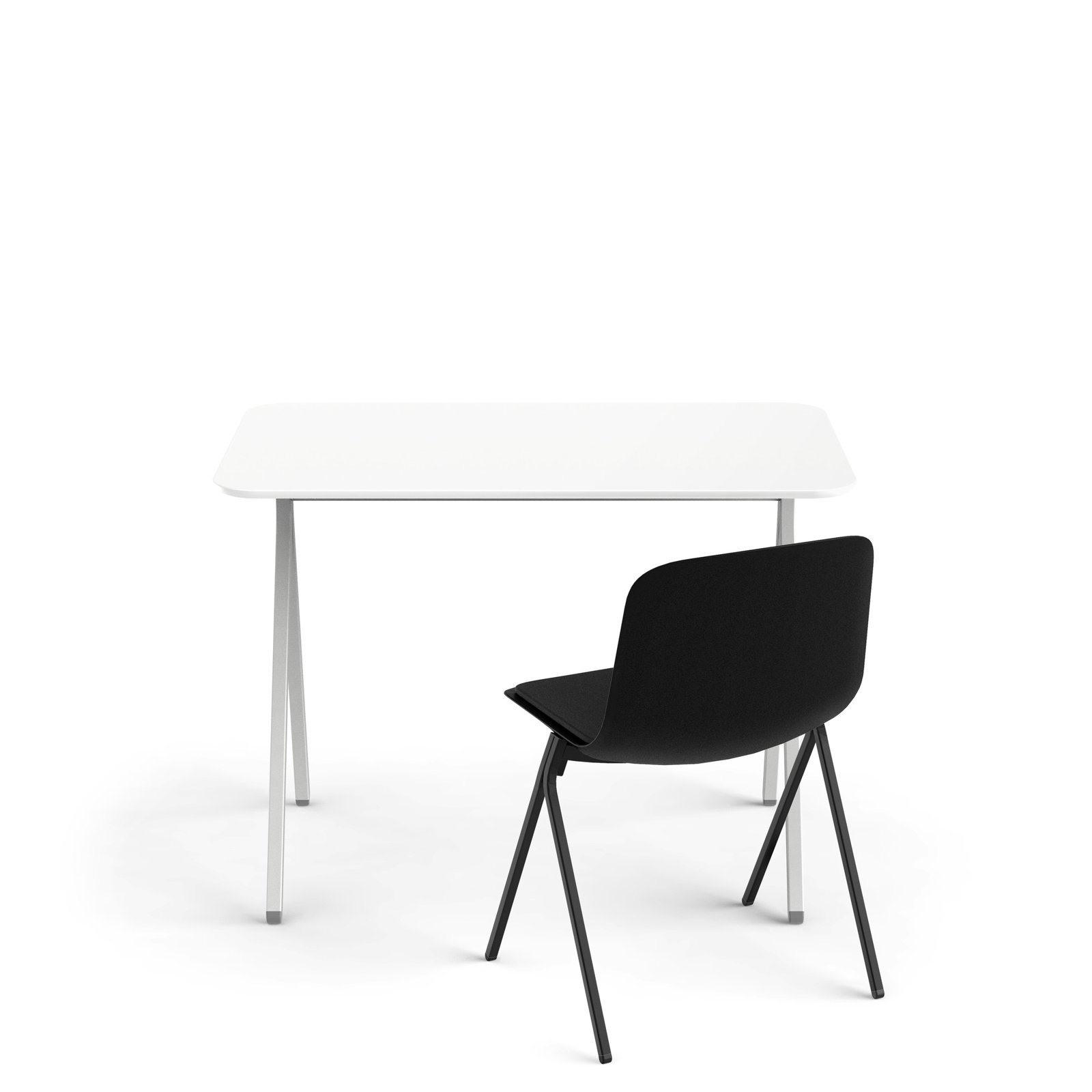 Key Writing Desk, White, 29 H x 40" W x 24" D