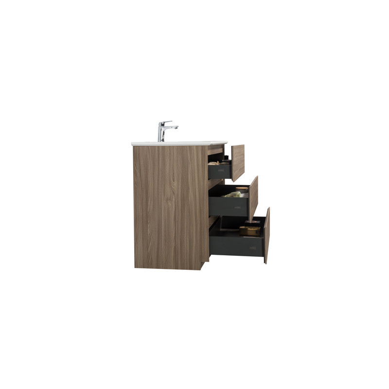 Ensemble de meuble-lavabo simple 30 po, Gris érable