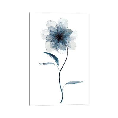«Indigo Floral II» par Carol Robinson, reproduction d'art sur toile tendue