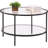 VINGLI Double Coffee Table Round Glass 78*78*49Cm-2039933328
