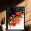 Art mural noir, nature morte et floral gothique, impression de cadre fantaisiste foncé rétro-1293260530