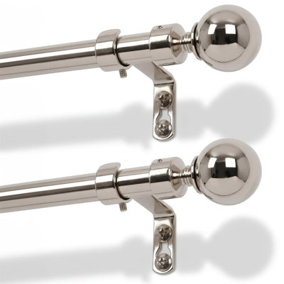 Adjustable 2cm Curtain Pole Set