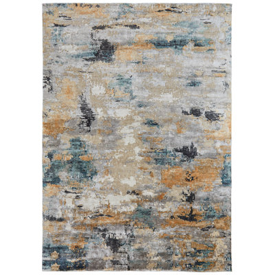 Danica Modern Abstract Gray Area Rug