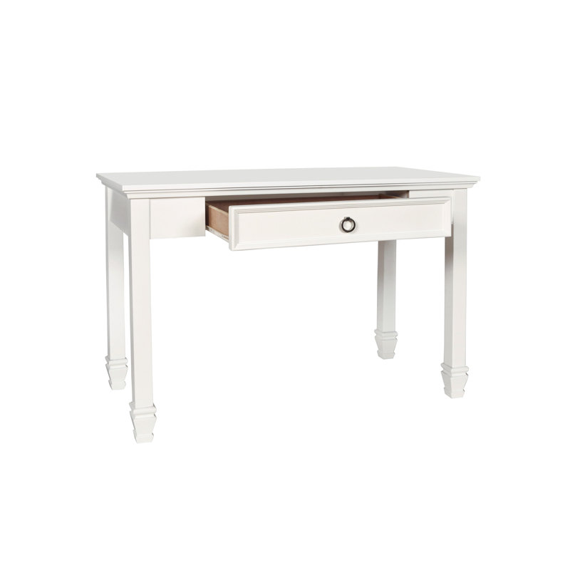 Gilpin Solid Wood Writing Desk, White