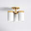 Preston 3 Light Glass Semi Flush Mount-1961987506