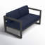 Avion Loveseat - Black-247300373-267548404