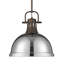 Luminaire suspendu 1 lumière avec tige Bryceton-107150041-107150039