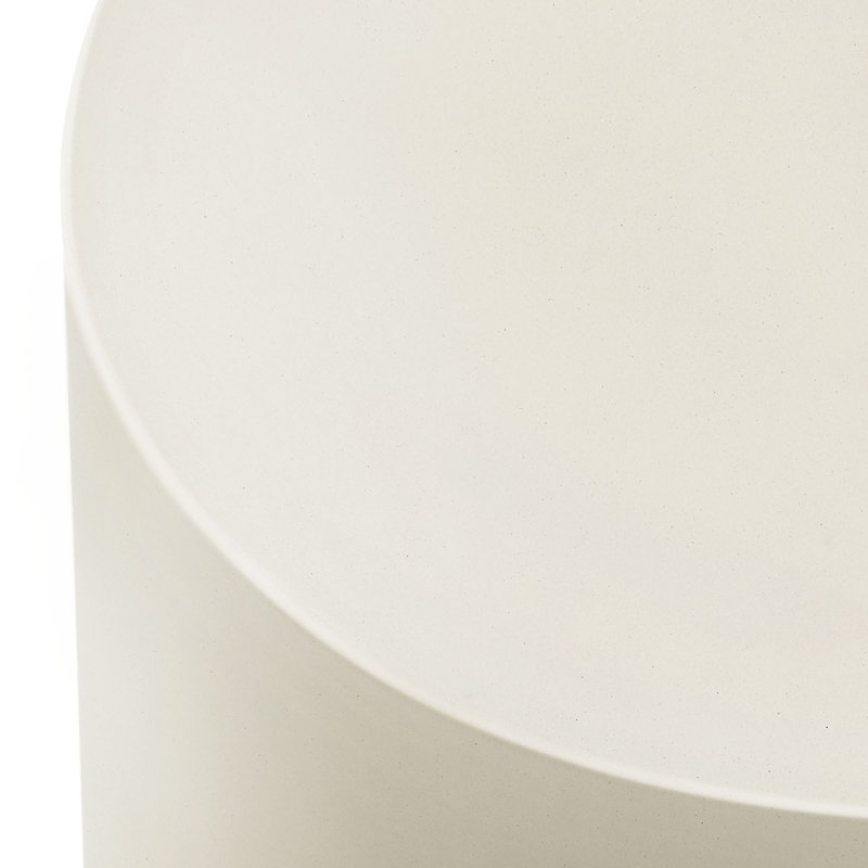Tabouret d'extérieur Brion, Blanc, Blanc