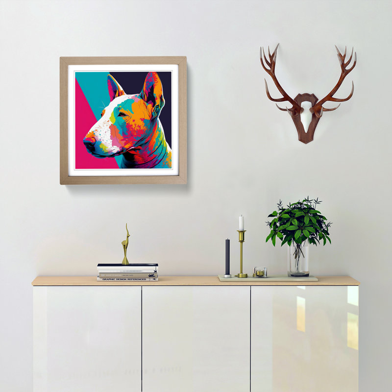 Single Picture Frame Print on Wood, Oak