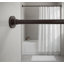 Tringle à rideau de douche à tension réglable de 30 à 80 pouces, tringle de salle de bain résistante à la rouille de 1 po de diamètre