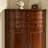Mid-Century Modern Nut-brown Solid Wood Accent Cabinet