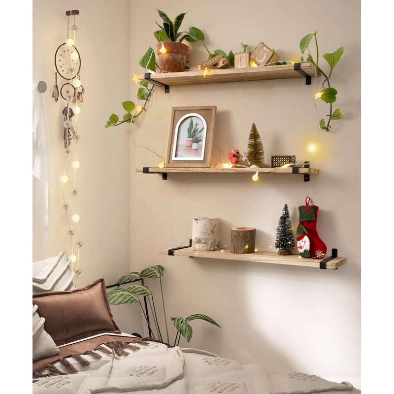 Bertu Wood Floating Shelf
