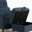 Upholstered Armchair with Footstool-1354990036