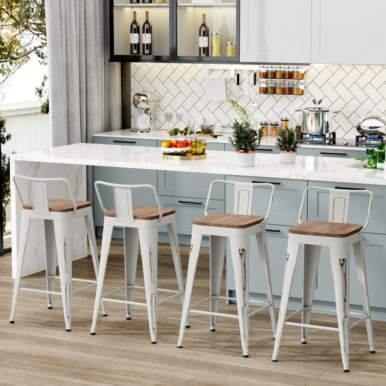 17 Stories Couner & Bar Stool (Set Of 4) - Wayfair Canada