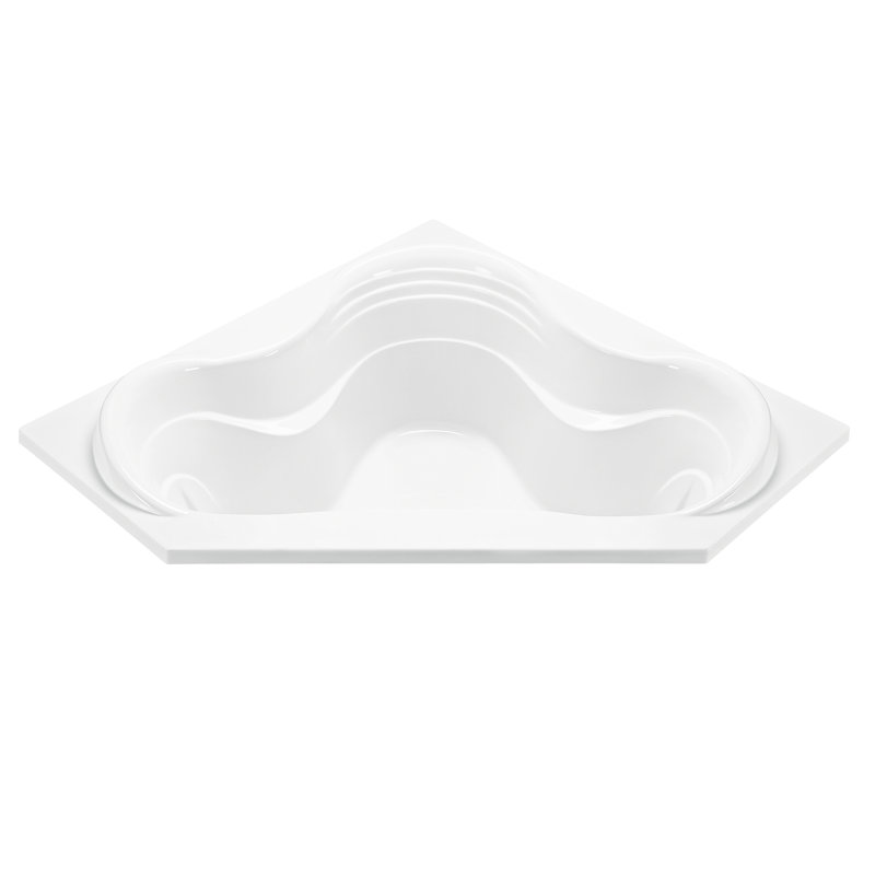 MTI Solutions 59.875" Drop In Air Bathtub, White