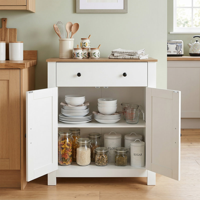 80cm Sideboard, White
