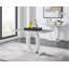 Scottsmoor Modern High Gloss & Glass Dining Set - 4 Luxury Velvet Mid-Century Upholstered Chairs-50838567
