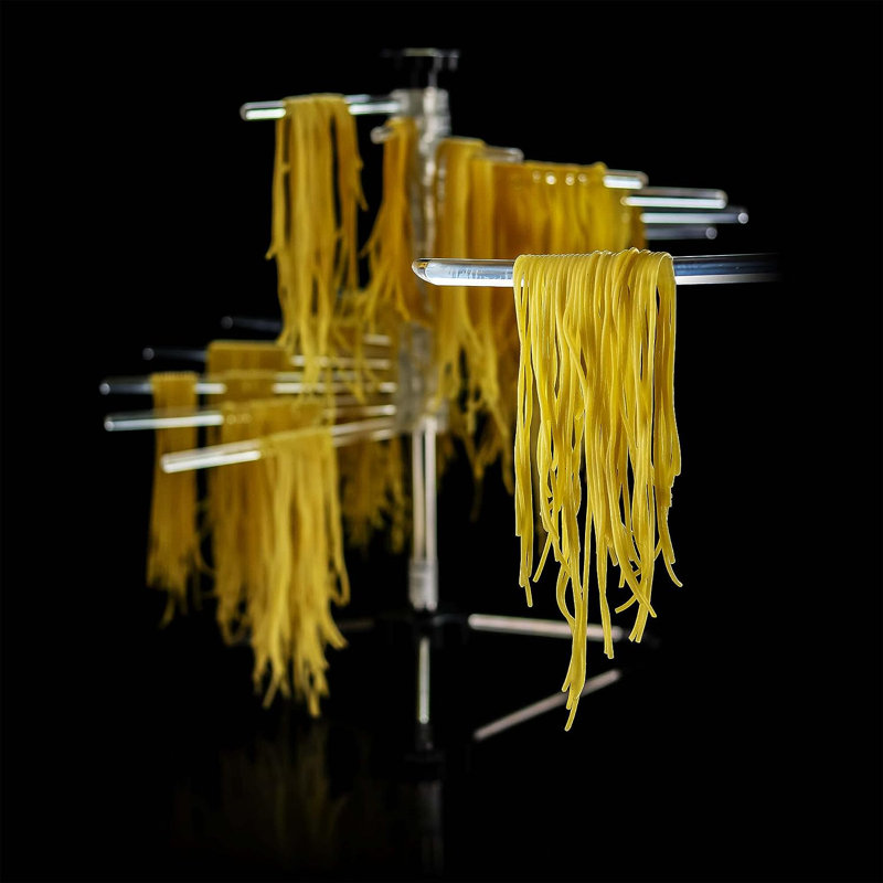 OVENTE Collapsible Pasta Drying Rack with BPA-Free Acrylic Rods, Spaghetti and Noodle Dryer Rack, Easy Storage Compact and Quick Set-Up for Home Use Perfect for Homemade Noodle and Pasta ACPPA900C