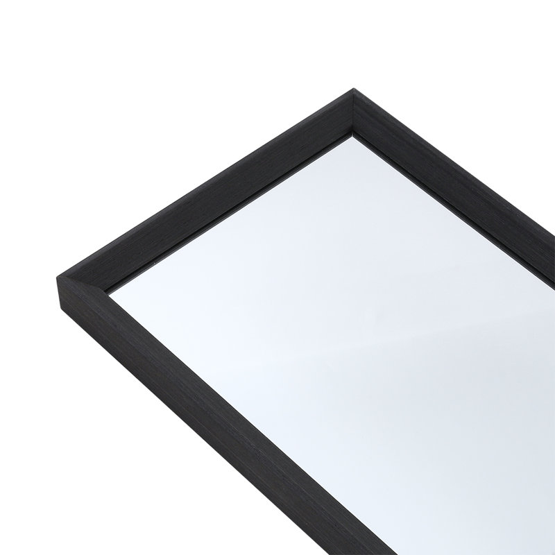 Kenetha Wood Flat Wall Mirror
