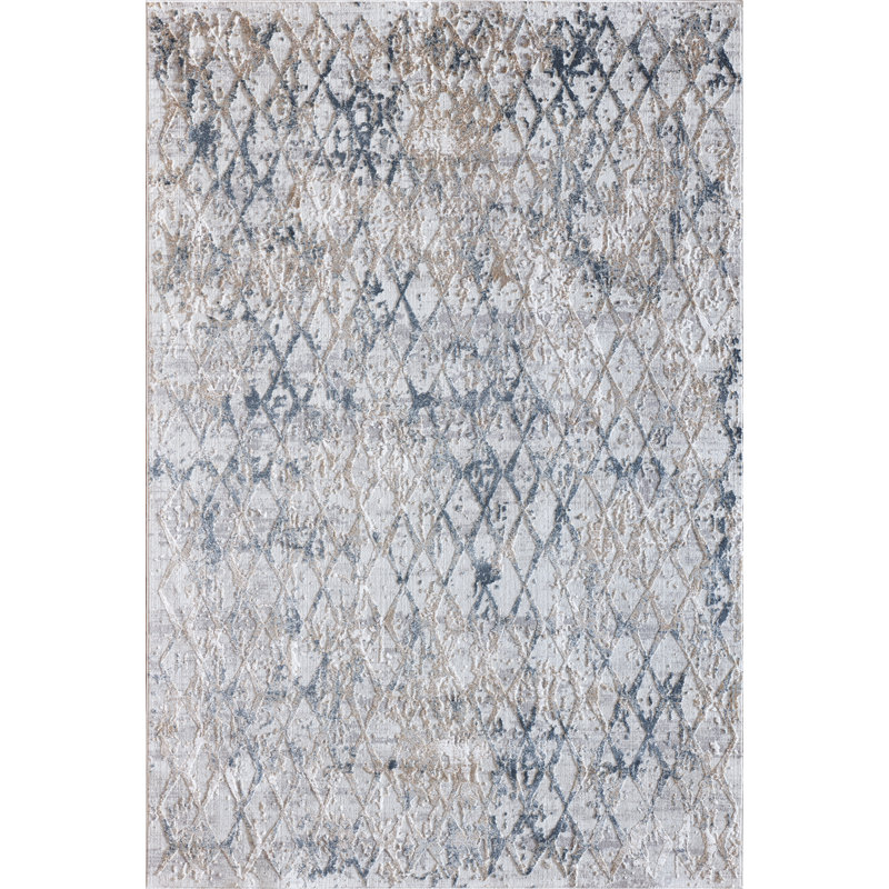 Tapis beige / gris Alverez, Rectangle 2 pi x 3 pi 11 po